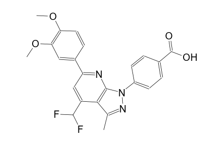benzoic acid, 4-[4-(difluoromethyl)-6-(3,4-dimethoxyphenyl)-3-methyl-1H-pyrazolo[3,4-b]pyridin-1-yl]-