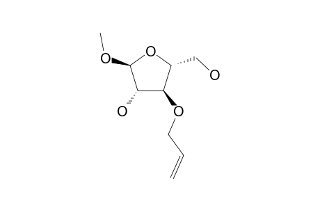 (2S,3S,4S,5R)-4-allyloxy-2-methoxy-5-methylol-tetrahydrofuran-3-ol
