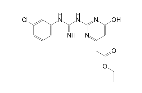 ethyl (2-{[(3-chloroanilino)(imino)methyl]amino}-6-hydroxy-4-pyrimidinyl)acetate