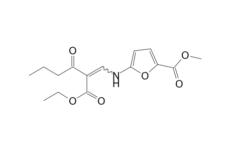 5-[(2-carboxy-3-oxo-1-hexenyl)amino]-2-furoic acid, 5-ethyl 2-methyl ester