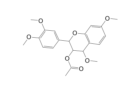 3-Flavanol, 3',4,4',7-tetramethoxy-, acetate, trans-2,3,cis-2,4-(+)-