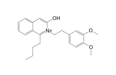 1-n-Butyl-N-[2-(3,4-dimethoxyphenyl)ethyl]-3-hydroxyisoquinolinium -Trifluoroacetate