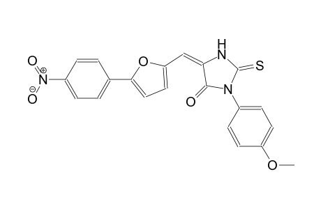 (5E)-3-(4-methoxyphenyl)-5-{[5-(4-nitrophenyl)-2-furyl]methylene}-2-thioxo-4-imidazolidinone