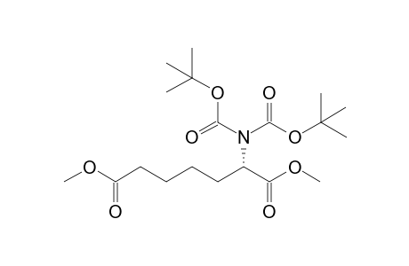 Dimethyl (2S)-2-{(tert-butyloxy)-N-[(tert-butoxy)carbonyl]carbonylamino}heptanedioate