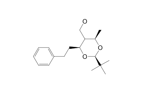 (2R,4S,6R)-2-tert-Butyl-5-hydroxymethyl-6-methyl-4-(2'-phenyl-ethyl)1,3-dioxane