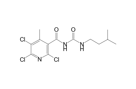 2,5,6-trichloro-4-methyl-N-(3-methylbutylcarbamoyl)pyridine-3-carboxamide