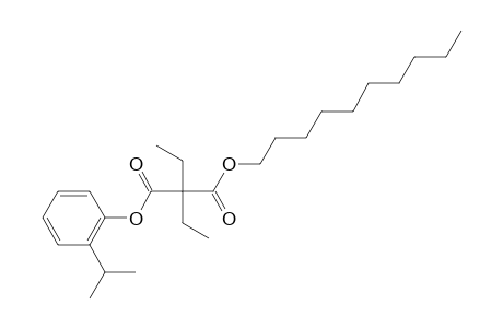 Diethylmalonic acid, decyl 2-isopropylphenyl ester