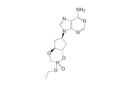 9-{(1'.beta.,3'a.alpha.,4'.beta.)-4'-[Ethoxy(hydroxy)phosphorylmethoxy]-3'-hydroxycyclopentyl}adenine 3',4'-cyclic acid ester