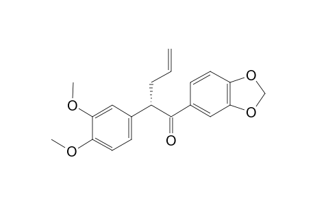 (+)-(S)-1-(3,4-Methylenedioxyphenyl)-2-(3,4-dimethoxyphenyl)-4-penten-1-one