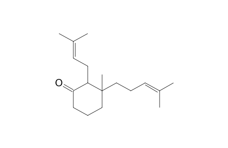 3-Methyl-2-(3',3'-dimethylallyl)-3-(4"-methyl-3''-pentenyl)-cyclohexanone