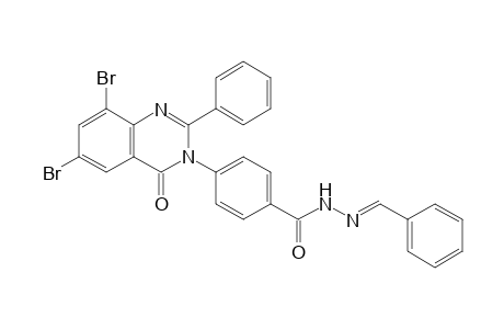 4-(2-Phenyl-6,8-dibromo-4-oxo-(4H)quinazolin-3-yl)benzoicacid (phenylmeth(E)ylidene)hydrazide