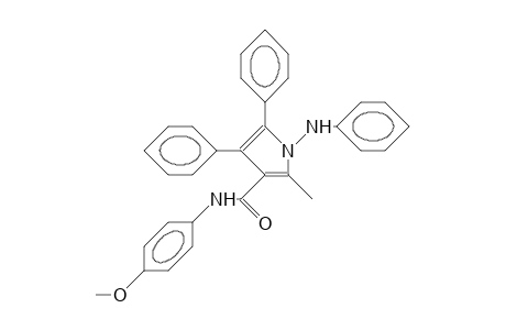 1-Anilino-N-(4-methoxy-phenyl)-2-methyl-4,5-diphenyl-3-pyrrolecarboxamide