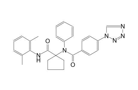 benzamide, N-[1-[[(2,6-dimethylphenyl)amino]carbonyl]cyclopentyl]-N-phenyl-4-(1H-tetrazol-1-yl)-
