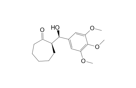 syn-(2R*,1'R*)-2-[Hydroxy(3,4,5-trimethoxyphenyl)methyl]cycloheptanone