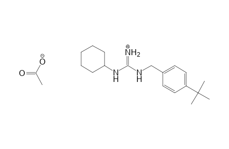 Guanidine, N-cyclohexyl-N'-[[4-(1,1-dimethylethyl)phenyl]methyl]-,monoacetate