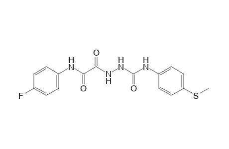 5-(p-fluorophenyl)-1-{[p-(methylthio)phenyl]carbamoyl}semioxamazide