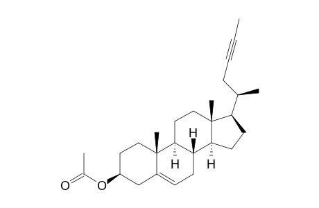26,27-Dinorcholest-5-en-23-yn-3-ol, acetate, (3.beta.)-