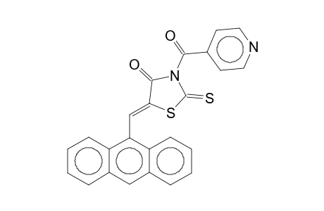 5-Anthracenomethylene)-3-(4-pyridylcarbonyl)rhodanine
