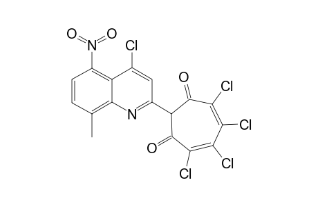 2-(4-Chloro-8-methyl-5-nitro-2-quinolyl)-4,5,6,7-tetrachloro-1,3-tropolone