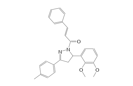 5-(2,3-dimethoxyphenyl)-3-(4-methylphenyl)-1-[(2E)-3-phenyl-2-propenoyl]-4,5-dihydro-1H-pyrazole