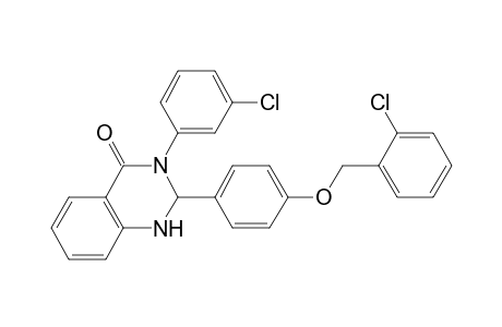 2-[4-(2-chloro-benzyloxy)-phenyl]-3-(3-chloro-phenyl)-2,3-dihydro-1H-quinazolin-4-one