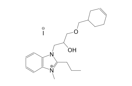 3H-benzimidazolium, 3-[3-(3-cyclohexen-1-ylmethoxy)-2-hydroxypropyl]-1-methyl-2-propyl-, iodide