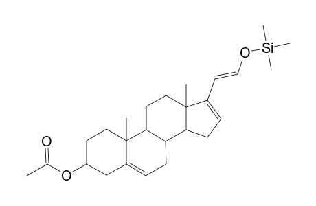 3-Acetoxy-17-[1'-(trimethylsilyloxy)ethenyl]-( C16 unsaturated) - steroid structure