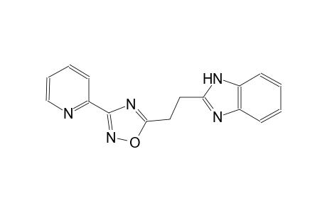 1H-benzimidazole, 2-[2-[3-(2-pyridinyl)-1,2,4-oxadiazol-5-yl]ethyl]-