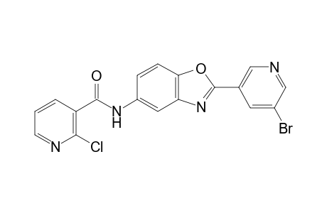 3-Pyridinecarboxamide, N-[2-(5-bromo-3-pyridinyl)-1,3-benzoxazol-5-yl]-2-chloro-