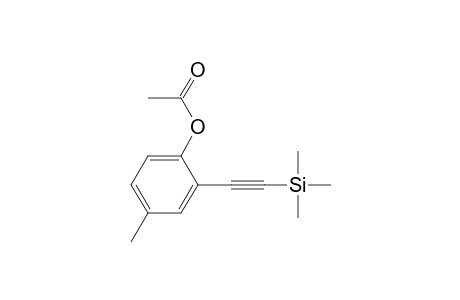 p-Methyl-o-((trimethylsilyl)ethynyl)phenyl acetate