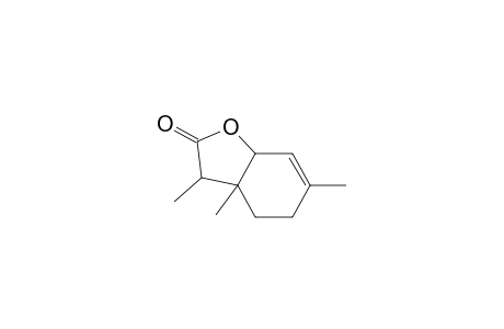 2(3H)-Benzofuranone, 3a,4,5,7a-tetrahydro-3,3a,6-trimethyl-