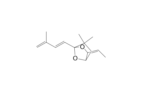 2,7-Dioxabicyclo[2.2.1]heptane, 3-ethylidene-6,6-dimethyl-1-(3-methyl-1,3-butadienyl)-, (E,E)-