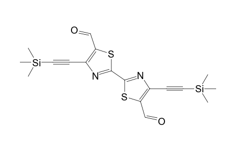 4,4'-Bis[(trimethylsilyl)ethynyl]-2,2'-bithiazolyl-5,5'-dicarbaldehyde