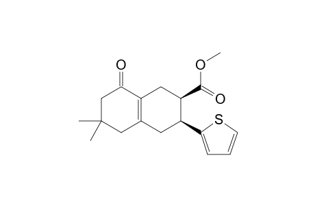 Methyl (2R,3S)-rel-1,2,3,4,5,6,7,8-Octahydro-6,6-dimethyl-8-oxo-3-(2-thienyl)-2-naphthalenecarboxylate