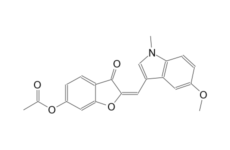 3(2H)-benzofuranone, 6-(acetyloxy)-2-[(5-methoxy-1-methyl-1H-indol-3-yl)methylene]-, (2E)-