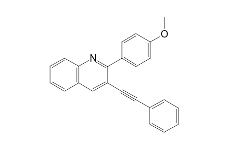 2-(4-Methoxyphenyl)-3-(phenylethynyl)quinoline