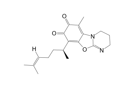 9-[(1S)-1,5-dimethylhex-4-enyl]-6-methyl-3,4-dihydro-2H-pyrimido[2,1-b][1,3]benzoxazole-7,8-quinone