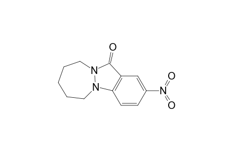 2-Nitro-7,8,9,10-tetrahydro-6H,12H-[1,2]diazepino[1,2-a]indazol-12-one