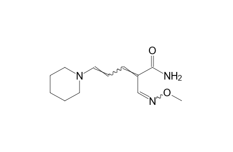 2-formyl-5-piperidino-2,4-pentadienamide, 2-(O-methyloxime)