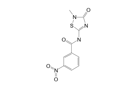 N-(3-keto-2-methyl-1,2,4-thiadiazol-5-yl)-3-nitro-benzamide