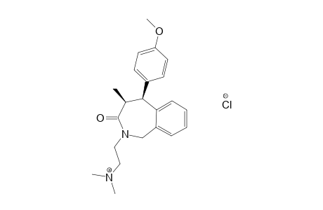 CIS-2-[2-(DIMETHYLAMINO)-ETHYL]-1,2,4,5-TETRAHYDRO-5-(4-METHOXYPHENYL)-4-METHYL-3H-2-BENZAZEPIN-3-ONE-MONOHYDROCHLORIDE