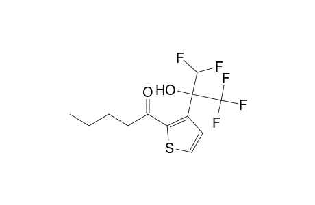 3-( 1',1',1',3',3'-Pentafluoro-2'-hydroxypropan-2'-yl)-2-( n-pentanoyl)thiophene