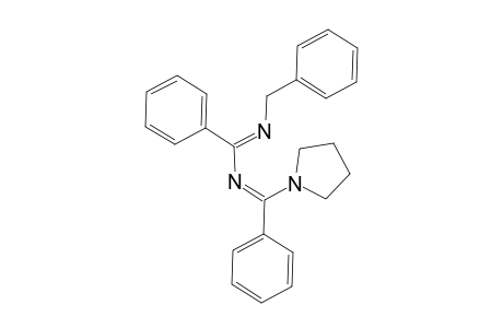 N-Benzyl-N'-[(phenyl)(pyrrolidin-1-yl)methylene]benzamidine