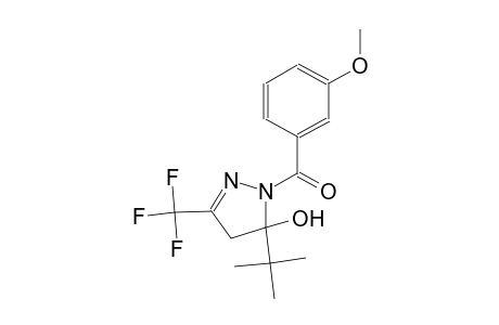 5-tert-butyl-1-(3-methoxybenzoyl)-3-(trifluoromethyl)-4,5-dihydro-1H-pyrazol-5-ol
