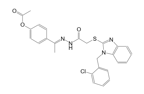 acetic acid, [[1-[(2-chlorophenyl)methyl]-1H-benzimidazol-2-yl]thio]-, 2-[(E)-1-[4-(acetyloxy)phenyl]ethylidene]hydrazide