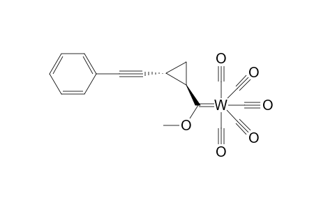 Pentacarbonyl {methoxy [trans-2-(phenylethynyl)cyclopropyl]carbene} tungsten (0)