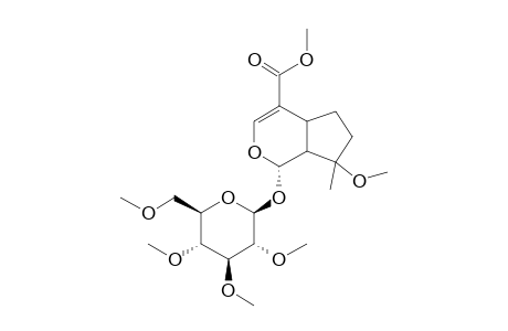 Methyl (1S)-7-hydroxy-7-methyl-1-[(2S,3R,4S,5S,6R)-3,4,5-trihydroxy-6-(hydroxymethyl)oxan-2-yl]oxy-4A,5,6,7A-tetrahydro-1H-cyclopenta[C]pyran-4-carboxylate, 5me derivative