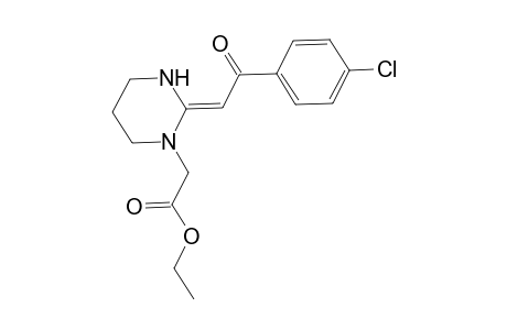 Ethyl [2-(4-chlorobenzoylidene)hexahydropyrimidin-1-yl]acetate