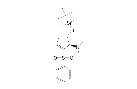(1R,2S)-trans-1-(tert.-Butyldimethylsiloxy)-2-(dimethylamino)-3-(phenylsulfonyl)-3-cyclopentene