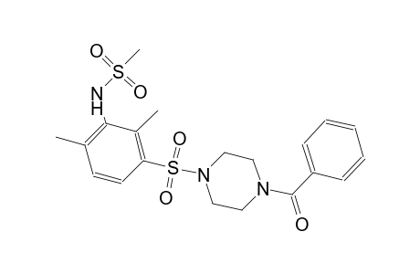 methanesulfonamide, N-[3-[(4-benzoyl-1-piperazinyl)sulfonyl]-2,6-dimethylphenyl]-
